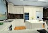 bck modern high gloss white painting kitchen cabinet